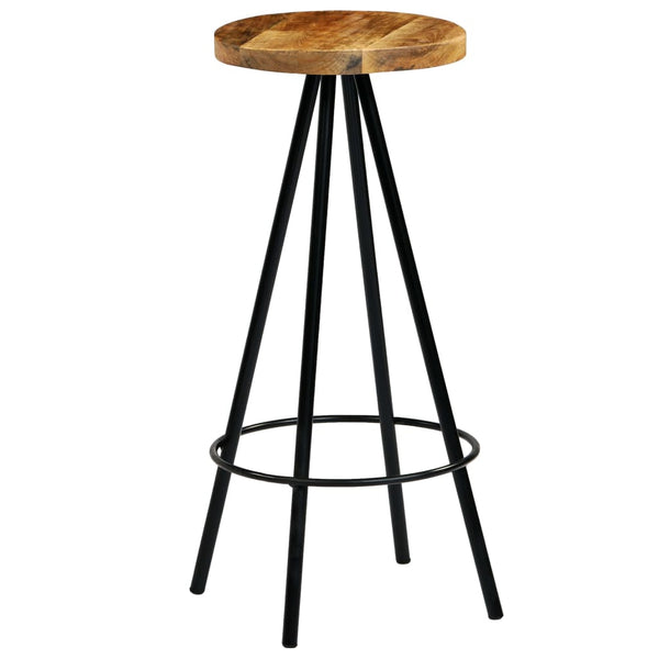 vidaXL Bar Stools 4 pcs Solid Mango Wood