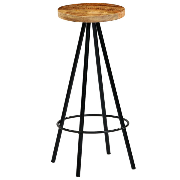vidaXL Bar Stools 4 pcs Solid Mango Wood