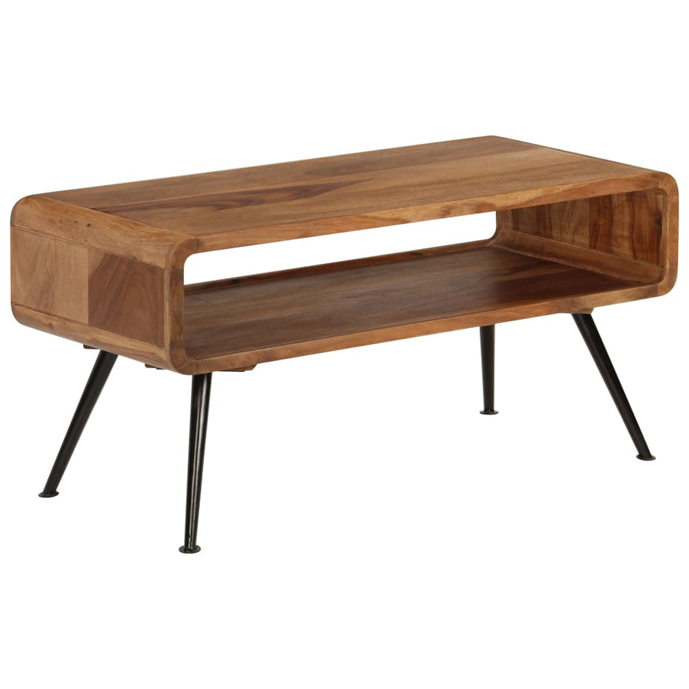 vidaXL Coffee Table Solid Acacia Wood 95 x 40 x 45 cm