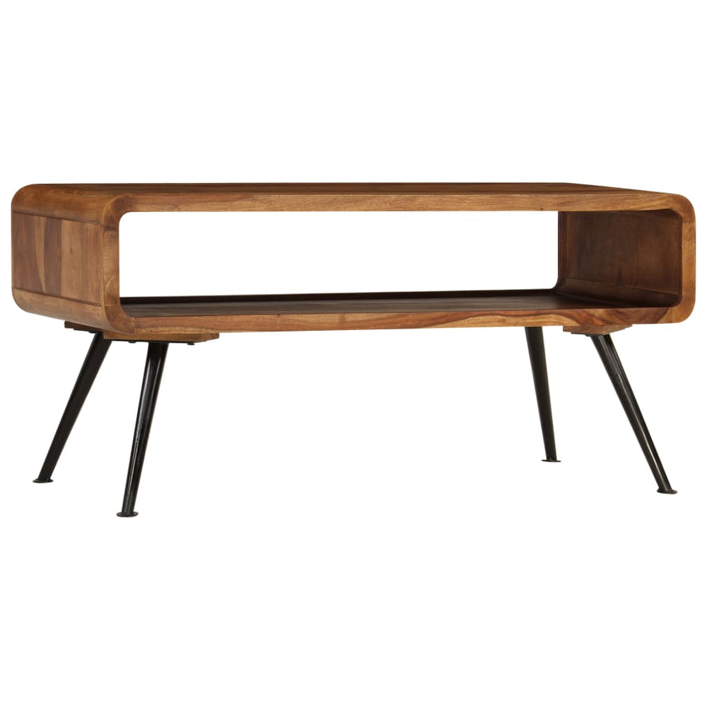 vidaXL Coffee Table Solid Acacia Wood 95 x 40 x 45 cm
