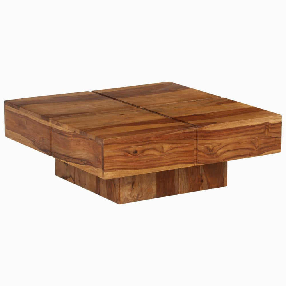 vidaXL Coffee Table 80x80x30 cm Solid Acacia Wood