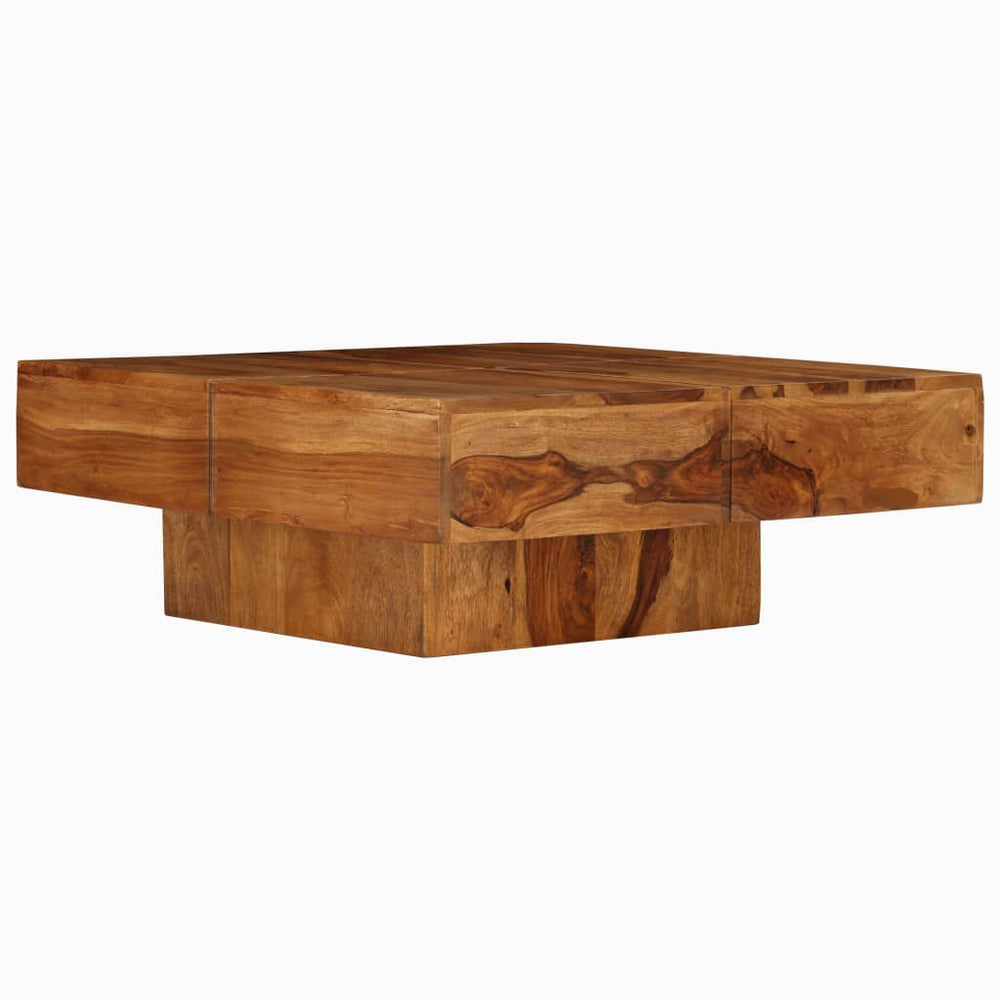 vidaXL Coffee Table 80x80x30 cm Solid Acacia Wood