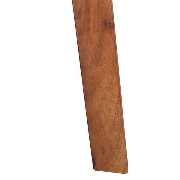vidaXL Bar Stools 2 pcs. Genuine Leather and Solid Acacia Wood