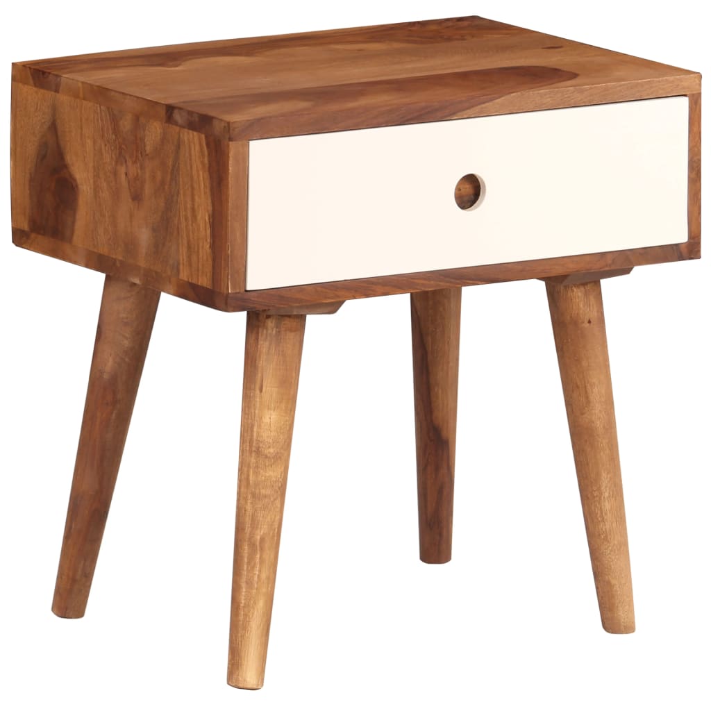 vidaXL Nightstand Solid Acacia Wood 45x30x45 cm