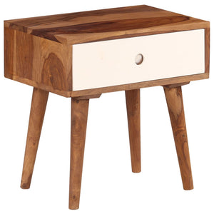vidaXL Nightstand Solid Acacia Wood 45x30x45 cm