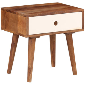 vidaXL Nightstand Solid Acacia Wood 45x30x45 cm