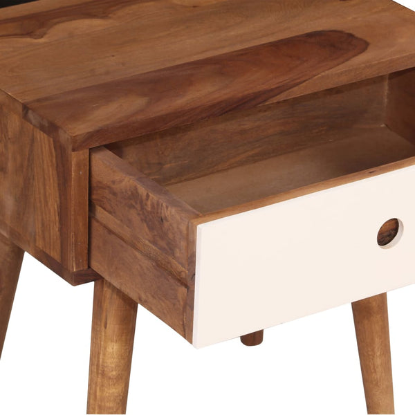 vidaXL Nightstand Solid Acacia Wood 45x30x45 cm