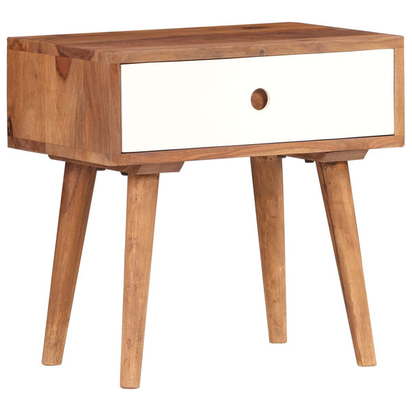 vidaXL Nightstand Solid Acacia Wood 45x30x45 cm