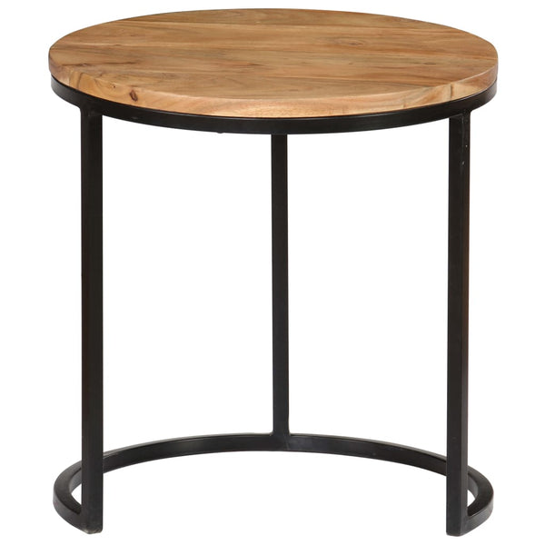 vidaXL 3-Piece Coffee Table Set Solid Acacia Wood