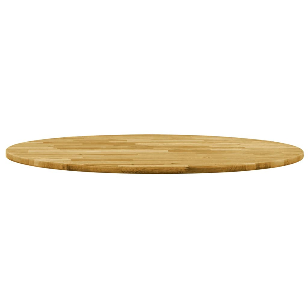 vidaXL Solid Oak Table Top Round 23 mm 500 mm