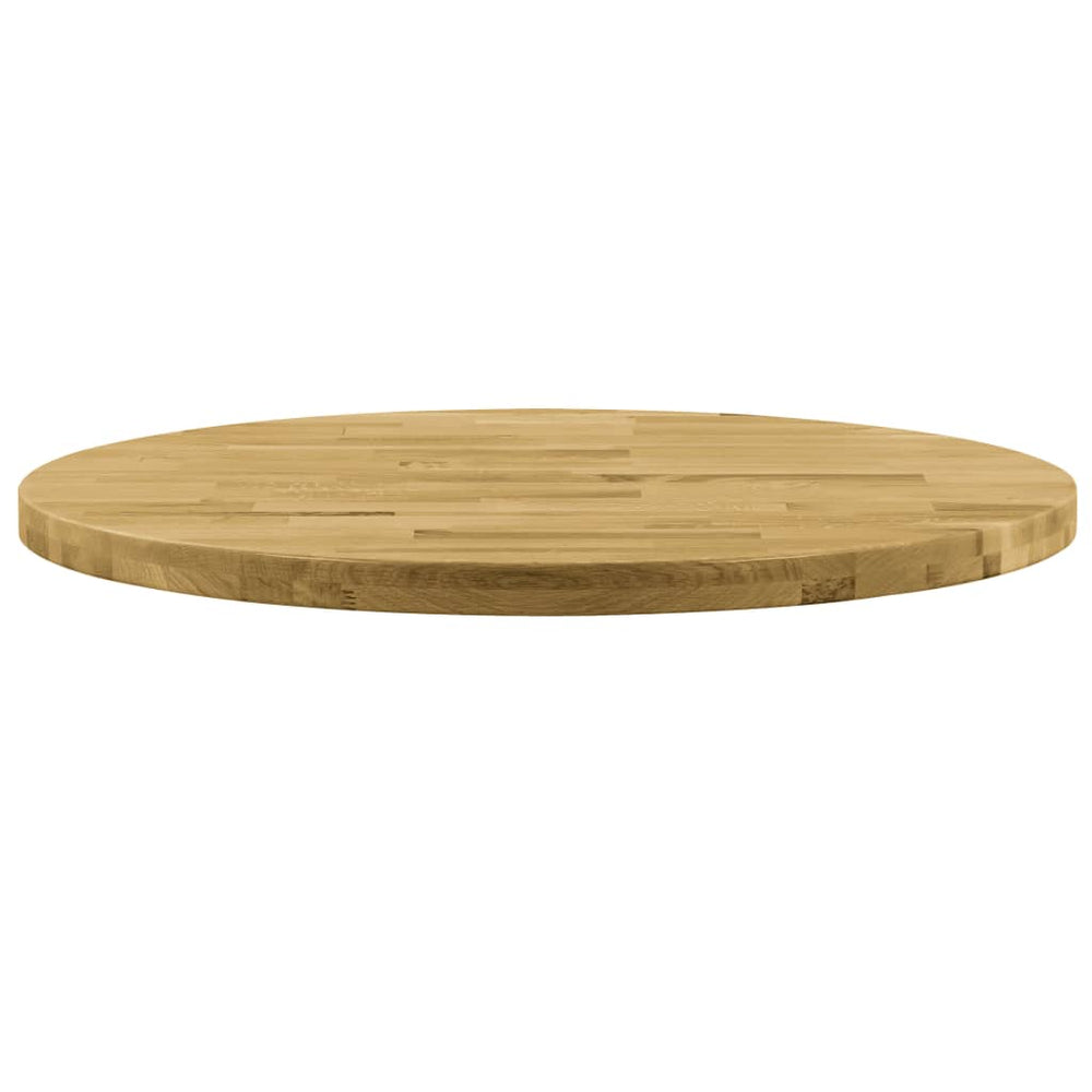 vidaXL Solid Oak Table Top Round 44 mm 400 mm