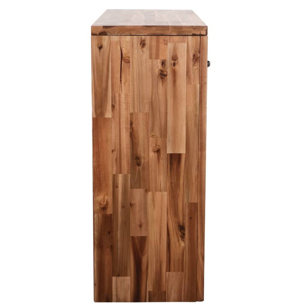 vidaXL Console Table Solid Acacia Wood 86x30x75 cm