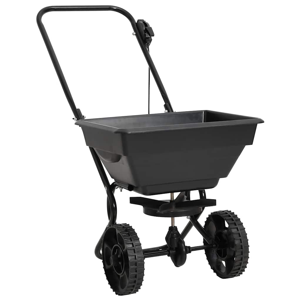 vidaXL Hand Spreader Salt Spreader PVC and Steel 80x46x75 cm 15 L