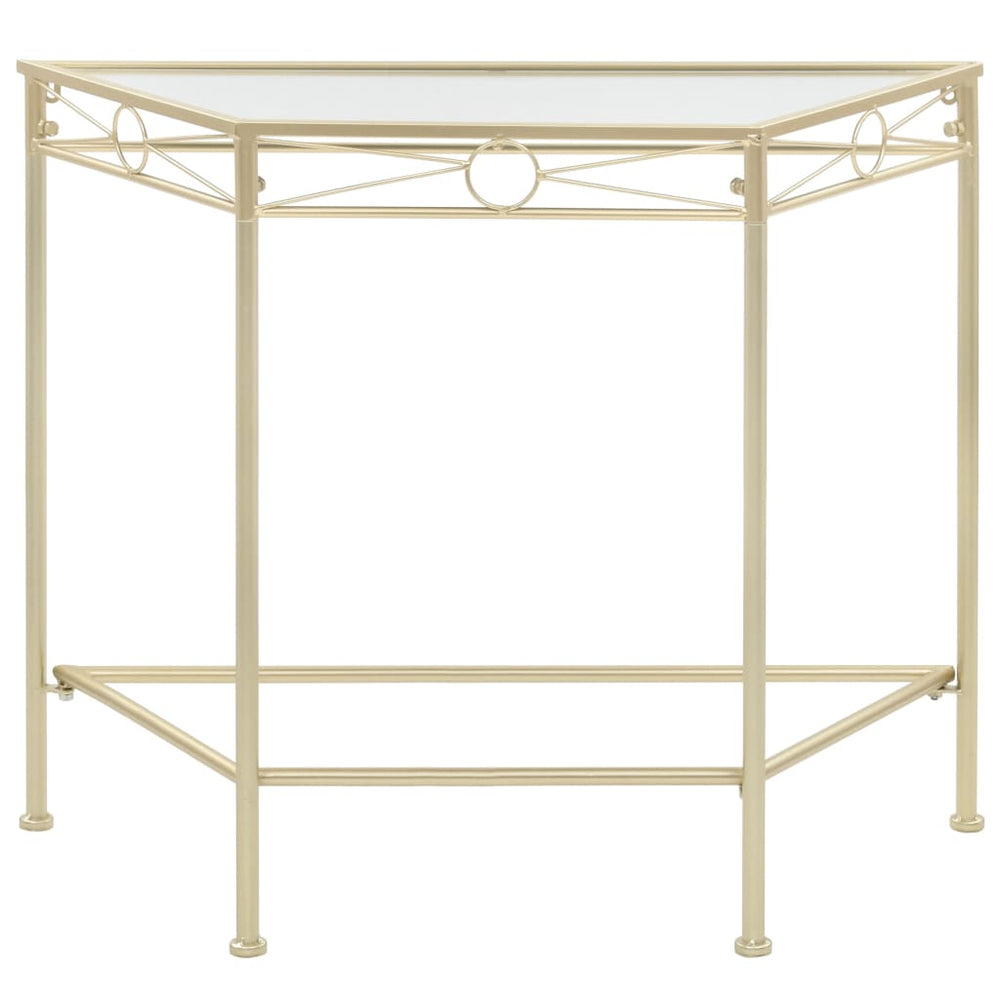 vidaXL Side Table Vintage Style Metal 87x34x73 cm Gold