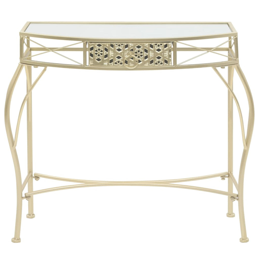 Beistelltisch Französischer Stil Metall 82x39x76 cm Golden