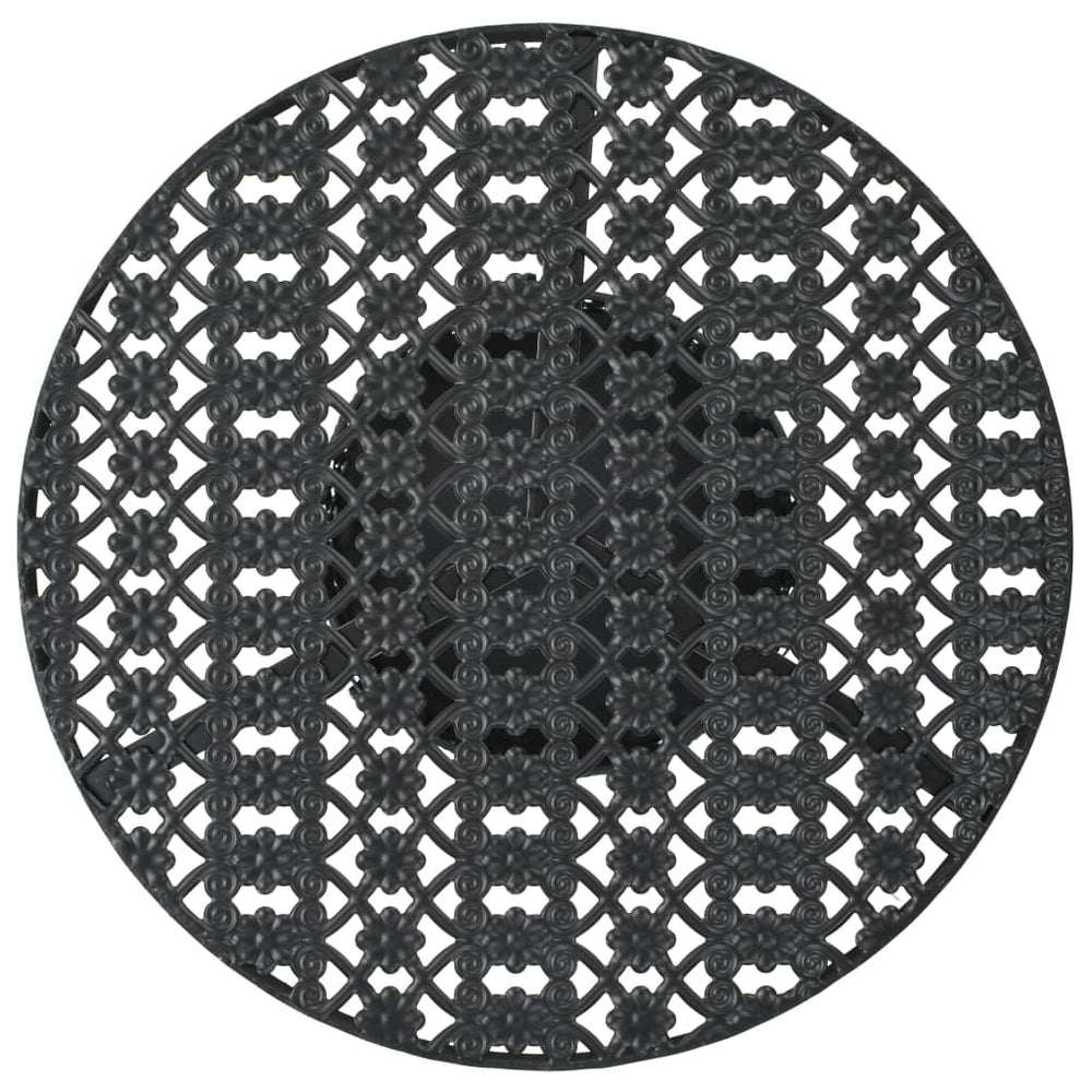 vidaXL Bistro Table Black 40x70cm Metal