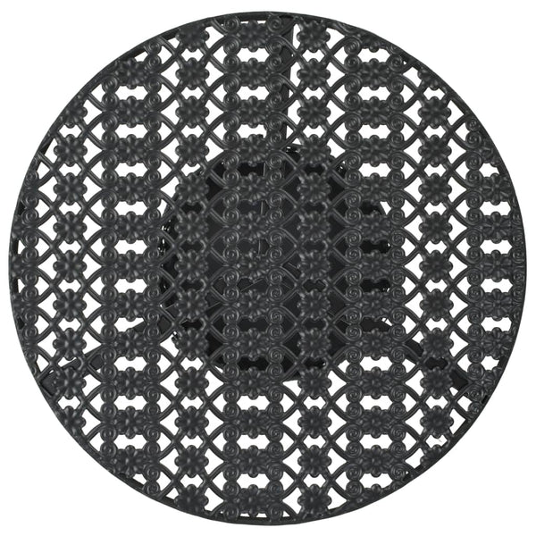 vidaXL Bistro Table Black 40x70cm Metal