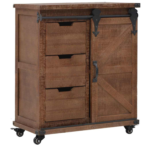 vidaXL Sideboard Solid Fir Wood 64x33.5x75 cm Brown