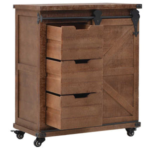 vidaXL Sideboard Solid Fir Wood 64x33.5x75 cm Brown