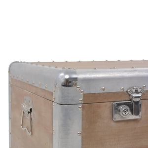 vidaXL Storage Box Solid Fir Wood 91x52x40 cm Brown