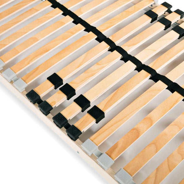vidaXL 28-Slat Bed Base 7 Zones 80x200 cm