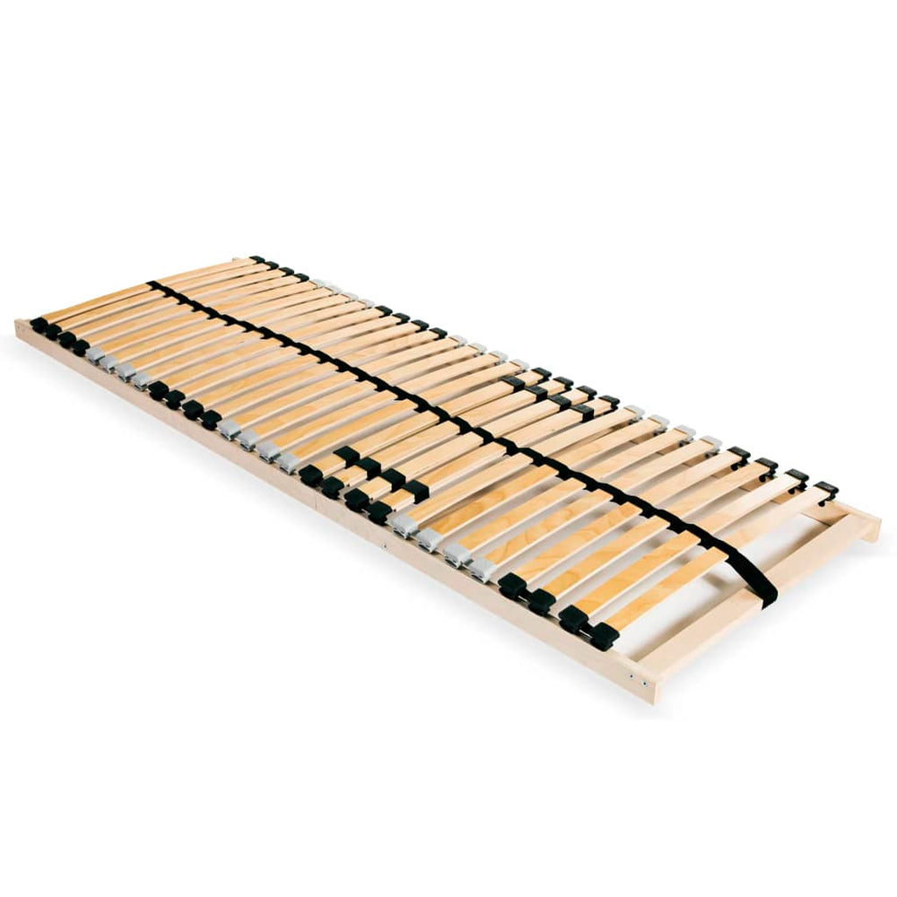 vidaXL 28-Slat Bed Base with 7 Zones 90x200 cm