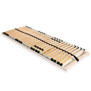vidaXL 28-Slat Bed Base with 7 Zones 90x200 cm