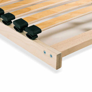 vidaXL 28-Slat Bed Base with 7 Zones 100x200 cm