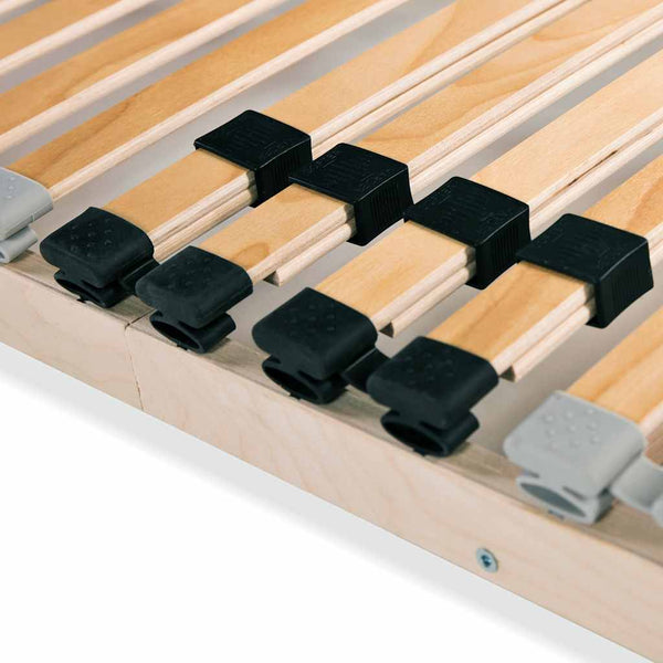 vidaXL 28-Slat Bed Base with 7 Zones 100x200 cm