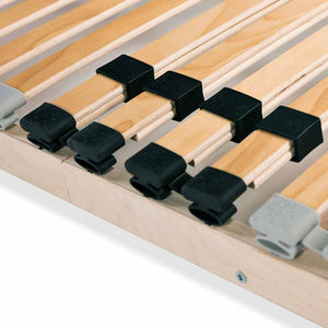 vidaXL 28-Slat Bed Base with 7 Zones 100x200 cm