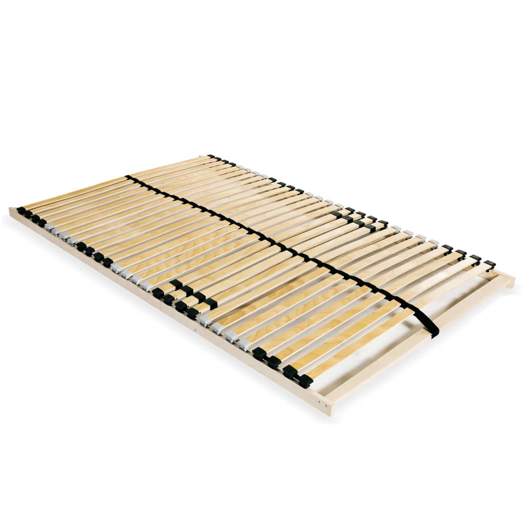 vidaXL 28-Slat Bed Base 7 Zones 120x200 cm