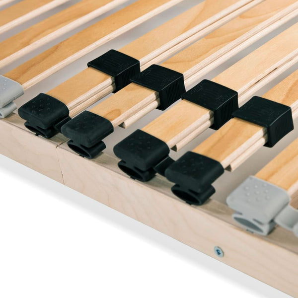 vidaXL 28-Slat Bed Base 7 Zones 120x200 cm