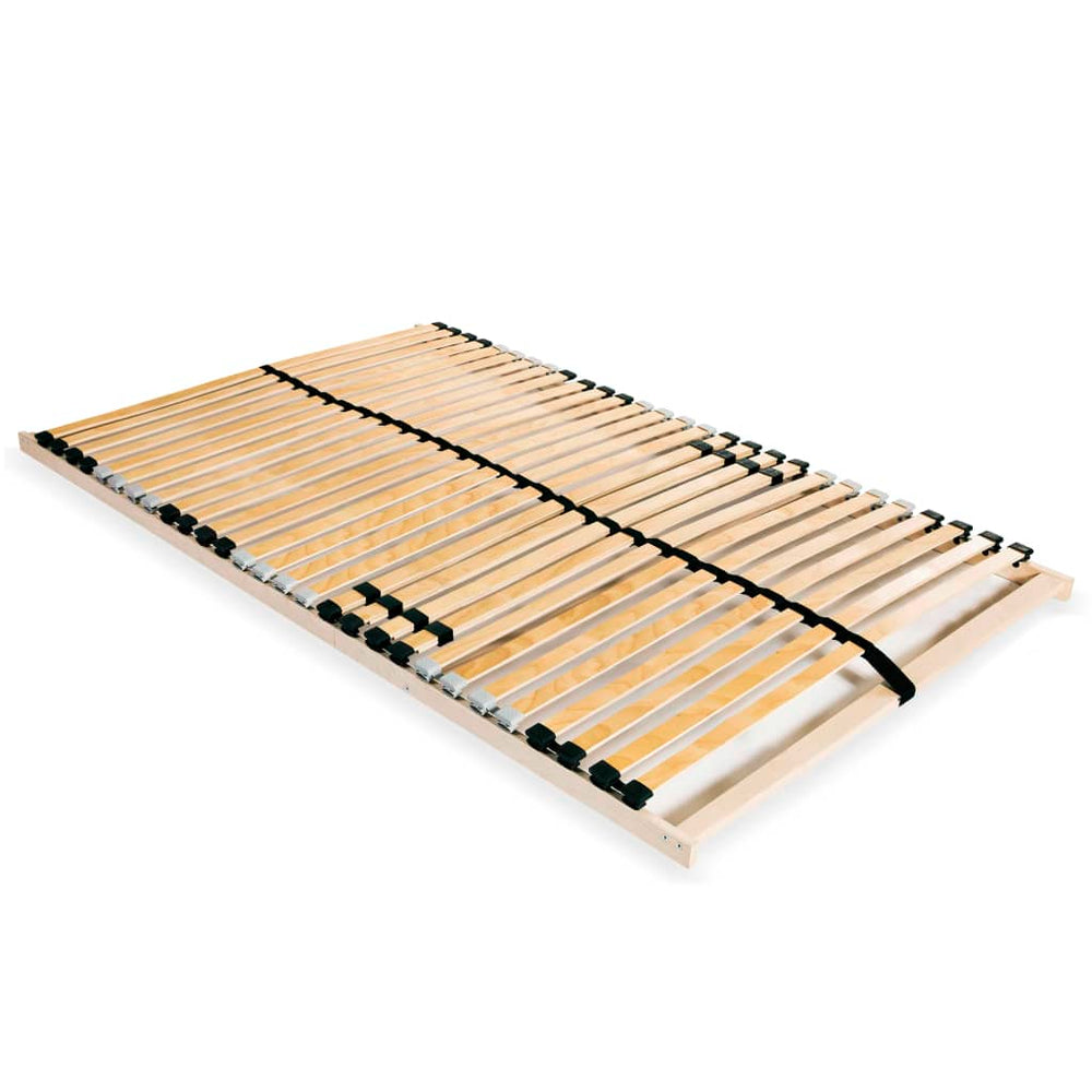 vidaXL 28-Slat Bed Base 7 Zones 140x200 cm