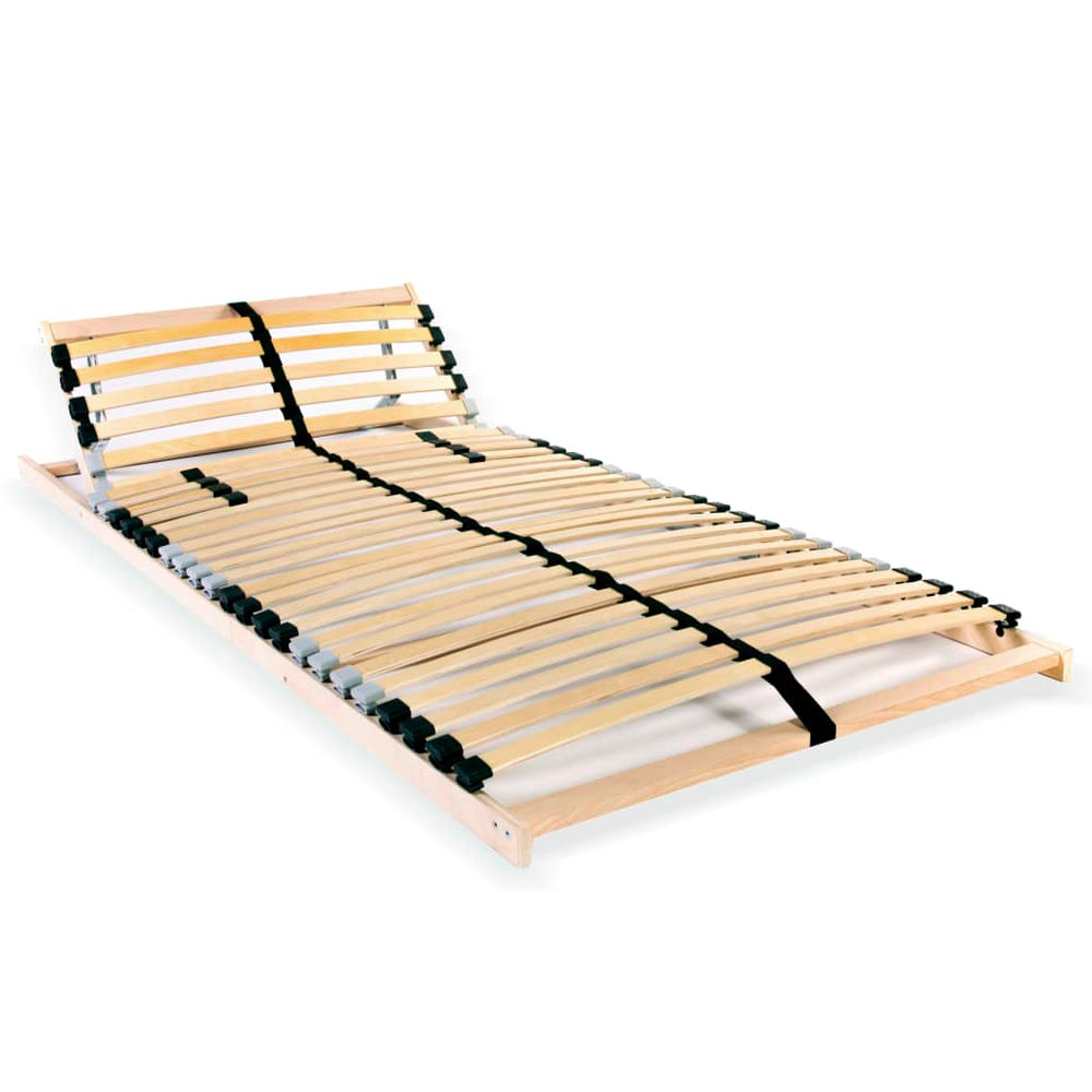vidaXL 28-Slat Bed Base 7 Zones 80x200 cm
