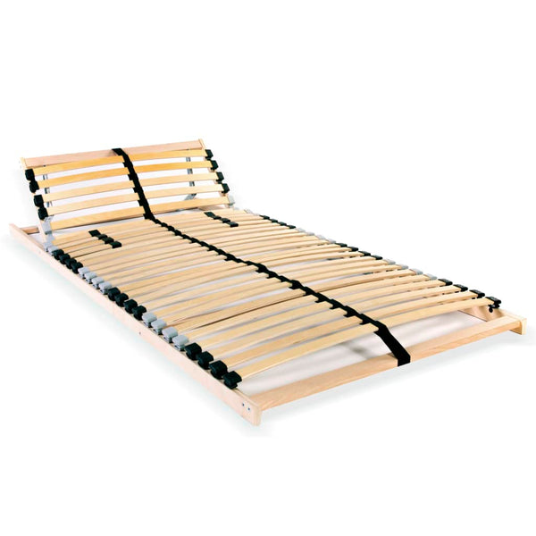 vidaXL 28-Slat Bed Base 7 Zones 80x200 cm