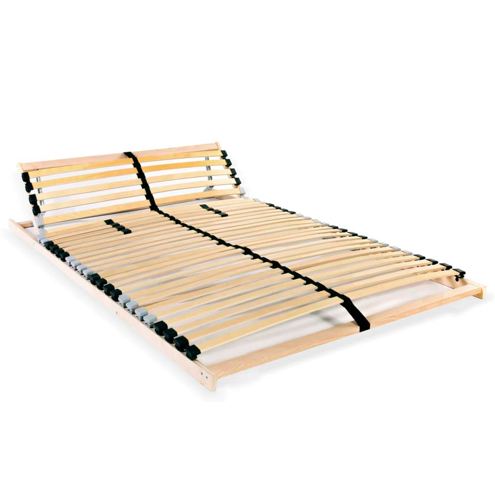 vidaXL 28-Slat Bed Base with 7 Zones 100x200 cm