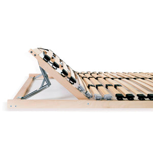 vidaXL 28-Slat Bed Base with 7 Zones 100x200 cm