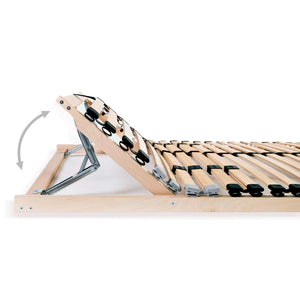 vidaXL 28-Slat Bed Base with 7 Zones 100x200 cm