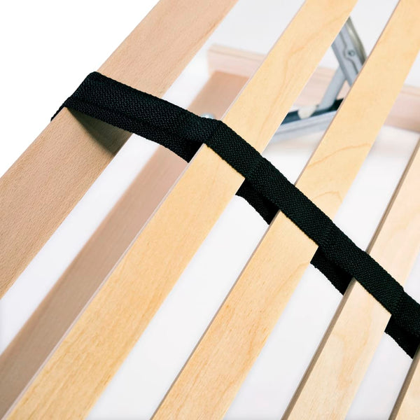 vidaXL 28-Slat Bed Base 7 Zones 140x200 cm