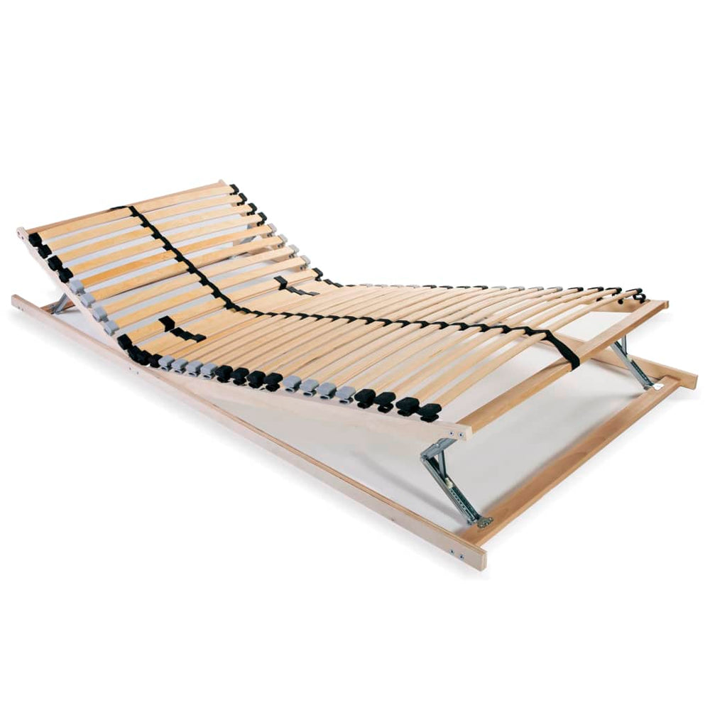 vidaXL 28-Slat Bed Base 7 Zones 70x200 cm