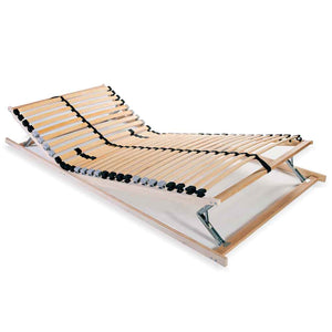 vidaXL 28-Slat Bed Base 7 Zones 80x200 cm