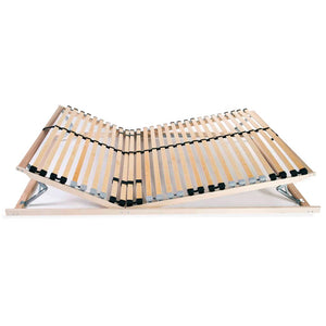 vidaXL 28-Slat Bed Base with 7 Zones 100x200 cm
