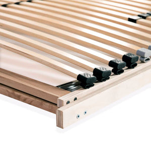 vidaXL 28-Slat Bed Base with 7 Zones 100x200 cm