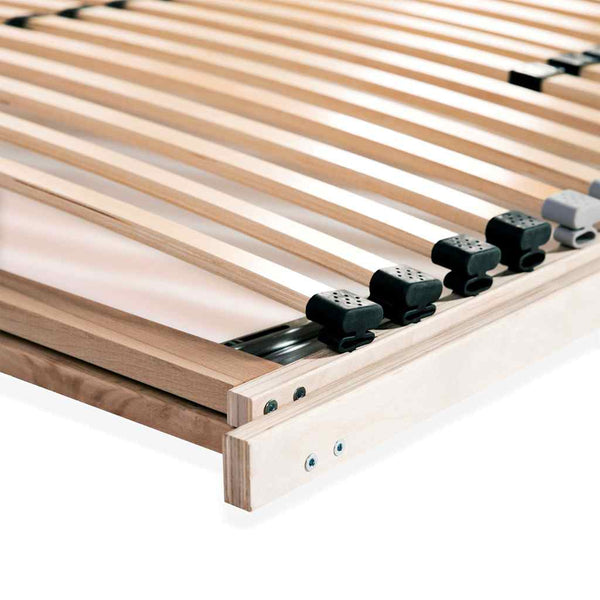 vidaXL 28-Slat Bed Base 7 Zones 120x200 cm