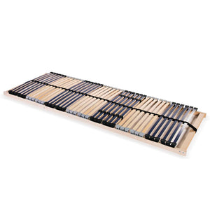 vidaXL 42-Slat Bed Base 7 Zones 80x200 cm