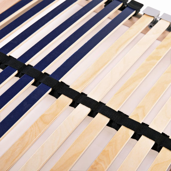 vidaXL 42-Slat Bed Base 7 Zones 80x200 cm