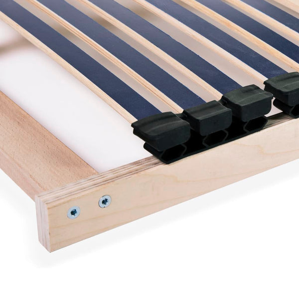 vidaXL 7-Zone Slatted Bed Base with 42 Slats 100x200 cm