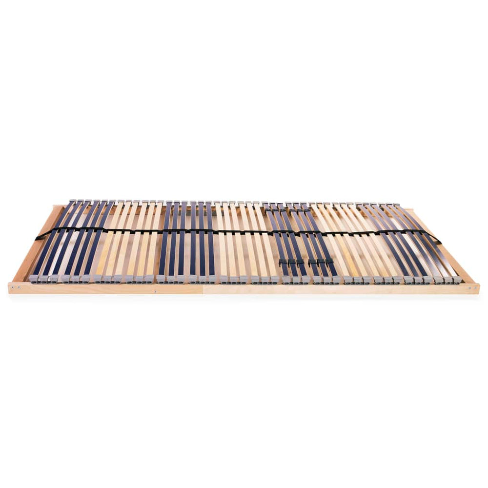 vidaXL 42-Slat Bed Base 7 Zones 120x200 cm