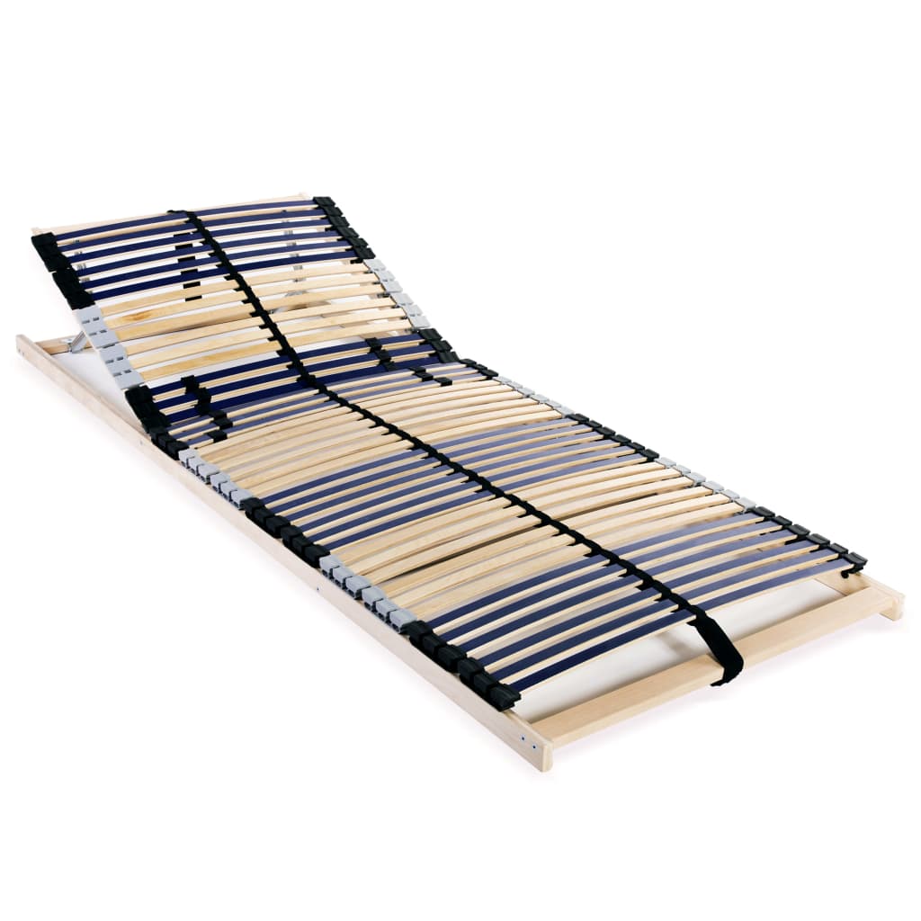 vidaXL 42-Slat Bed Base 7 Zones 70x200 cm