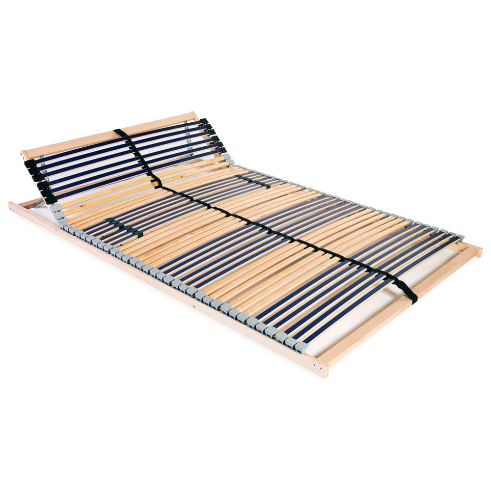 vidaXL 7-Zone Slatted Bed Base with 42 Slats 100x200 cm